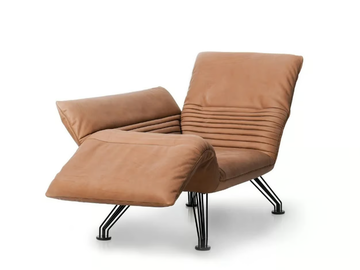 DS-142 - Leather armchair / chaise longue by de Sede - view 2